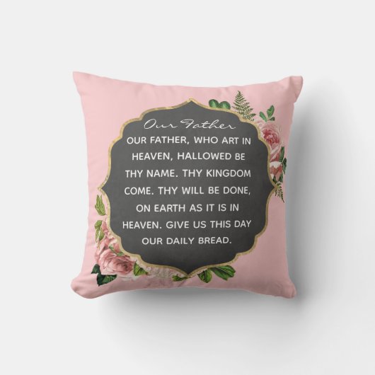 Onze vaders gebed - Pillow Kussen (Voorkant)