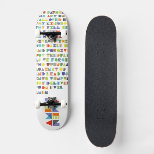 Onze vaders skateboard. persoonlijk skateboard (Voorkant)