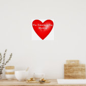 Onze Valentijn Bruiloft Poster (Keuken)