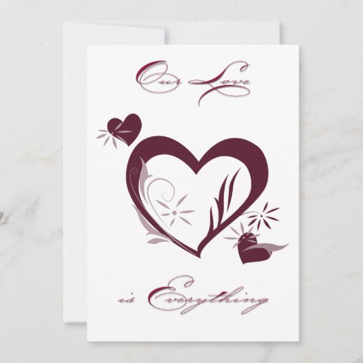 onze Valentijn Kaart (Voorkant)