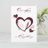 onze Valentijn Kaart (Staand voorkant)