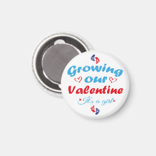 Onze Valentijn Laten Groeien Het Is Een Meisje Nie Magneet