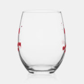 Onze Valentijnsdag Jubileum Drinkware Set Wijnglas Zonder Voet (Links)