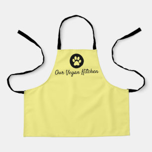 Onze Vegan Kitchen Kind Geel Apron Schort