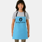 Onze Vegan Kitchen Kindblauw Apron Schort (Insitu)
