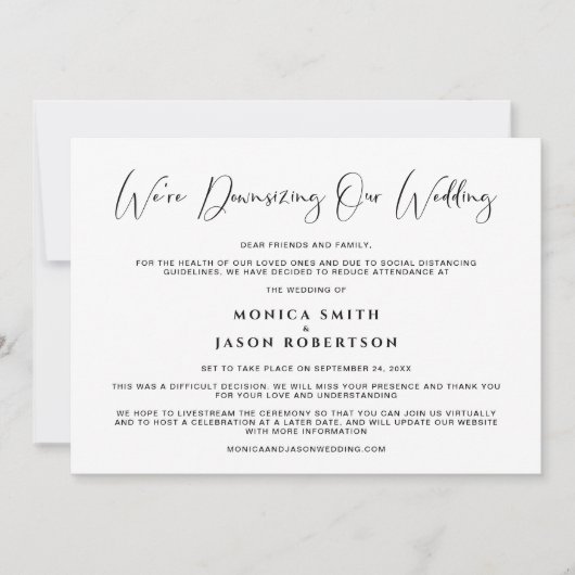 Onze verbondenheid met legant kalligrafie neerhale aankondiging (Voorkant)