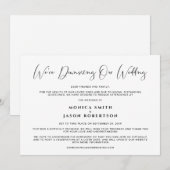 Onze verbondenheid met legant kalligrafie neerhale aankondiging (Voorkant / Achterkant)