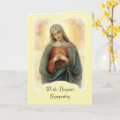 Onze verdrietige Moeder Maria Kaart (Gele Bloem)