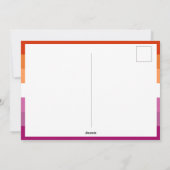 Onze verhalen doen ertoe roze lesbische vlag Brief Feestdagenkaart (Achterkant)