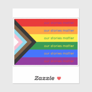 Onze Verhalen Tellen Homo Pride Intersektionalitei Sticker