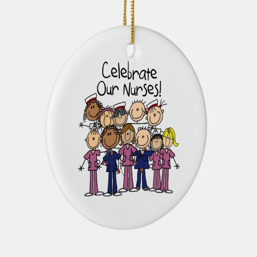Onze verpleegsters vieren keramisch ornament (Rechts)