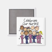 Onze verpleegsters vieren magneet (Voorkant / Achterkant)