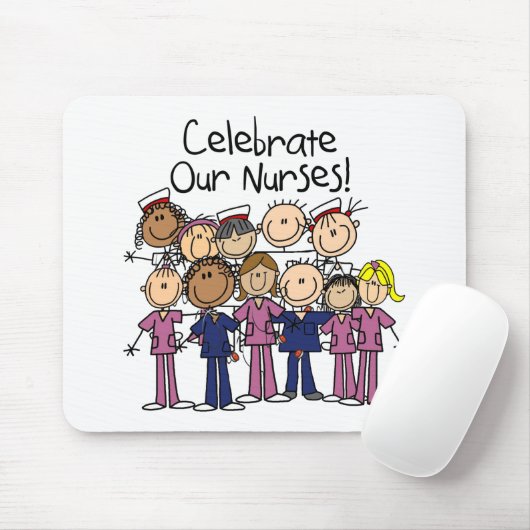 Onze verpleegsters vieren muismat (Met muis)