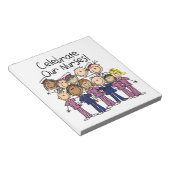 Onze verpleegsters vieren notitieblok (Schuin)