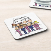 Onze verpleegsters vieren onderzetter (Linkerzijde)