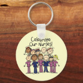 Onze verpleegsters vieren sleutelhanger (Voorkant)
