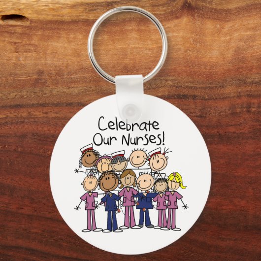 Onze verpleegsters vieren sleutelhanger (Voorkant)