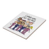 Onze verpleegsters vieren tegeltje (Zijkant)