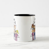 Onze verpleegsters vieren tweekleurige koffiemok (Center)