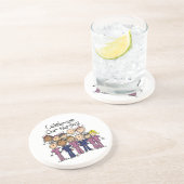 Onze verpleegsters vieren zandsteen onderzetter (Zijkant)