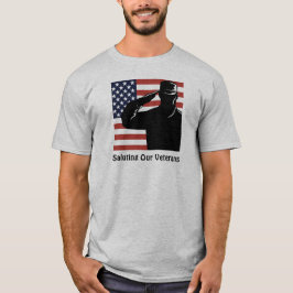 Onze veteranen eren Soldaat & Amerikaanse vlag T-shirt