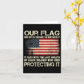 Onze Vlag - Adem Van Elke Soldaat Amerikaanse Vlag Kaart (Gele Bloem)