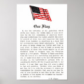 Onze vlag Amerikaanse Amerikaanse patriottistische Poster (Voorkant)