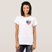 Onze vlag beweegt niet omdat de wind hem beweegt t-shirt (Voorkant volledig)