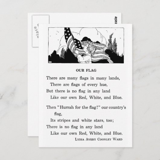 Onze vlag briefkaart (Voorkant / Achterkant)