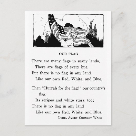 Onze vlag briefkaart (Voorkant)