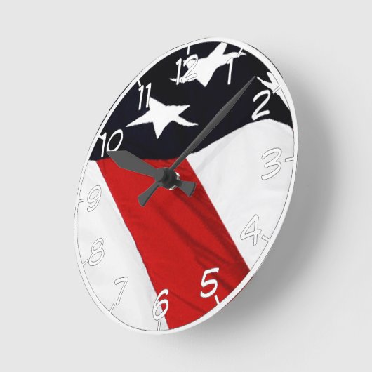 Onze vlag ronde klok (Hoek)