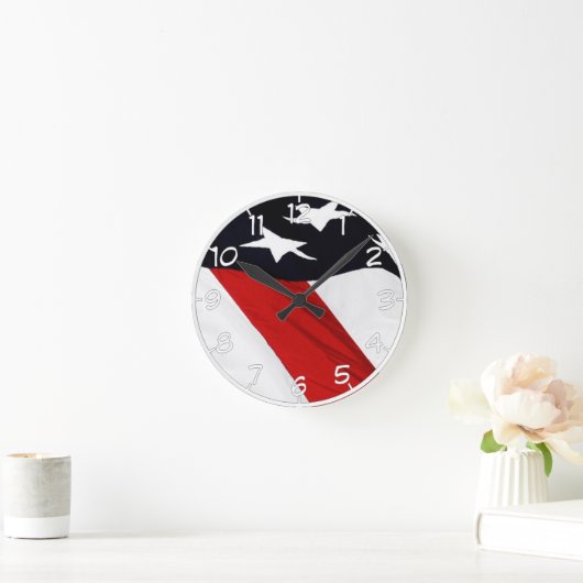 Onze vlag ronde klok (Huis)