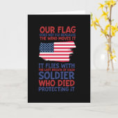 Onze vlag vliegt niet omdat de wind hem beweegt kaart (Gele Bloem)