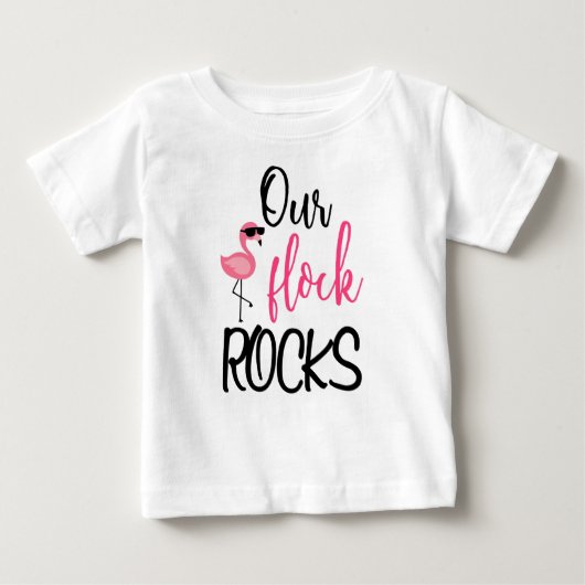 Onze Vloot Rocks Flamingo Moederdag Gift T-Shirt (Voorkant)