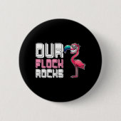 Onze Vloot Rocks Flamingo Ronde Button 5,7 Cm (Voorkant)