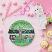 "Onze Vredesboom" Papieren Borden Papieren Bordje (Feest)