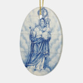 Onze vredesdame keramisch ornament (Links)