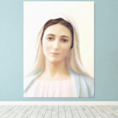 Onze vredesdame, Medjugorje, koningin van de vrede Canvas Afdruk (Insitu (Houten vloer))