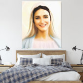 Onze vredesdame, moeder van de vrede, koningin van canvas afdruk (Insitu (Slaapkamer))