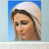 Onze vredesdame, moeder van de vrede, koningin van canvas afdruk (Insitu (Houten vloer))