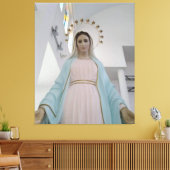 Onze vredesdame, moeder van de vrede, koningin van canvas afdruk (Insitu (Woonkamer))