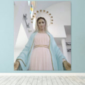 Onze vredesdame, moeder van de vrede, koningin van canvas afdruk (Insitu (Houten vloer))