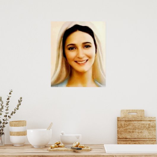 Onze vredesdame, moeder van de vrede, koningin van poster (Keuken)