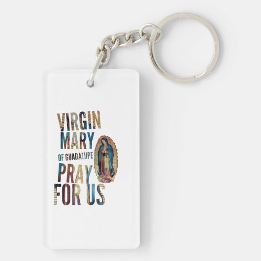Onze vredesdame, moeder van de vrede, koningin van sleutelhanger (achterkant)