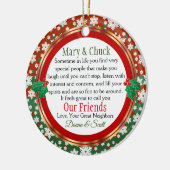 Onze vrienden van de grote groep keramisch ornament (Links)