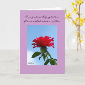 Onze vriendschap als een bloem die nooit verwelkt kaart (Gele Bloem)