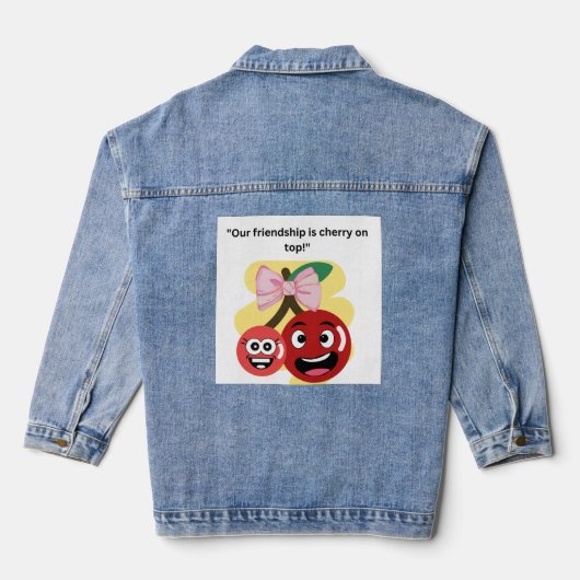 ONZE VRIENDSCHAP CITAAT DENIM JACKET (Achterkant)