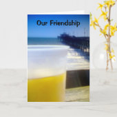 ONZE VRIENDSCHAP EN UW VERJAARDAG KAART (Gele Bloem)