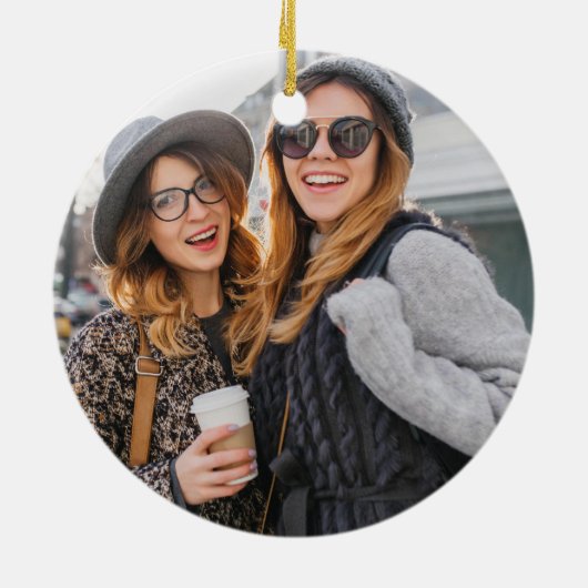 Onze Vriendschap, het zijn een miljoen kleine ding Keramisch Ornament (Achterkant)