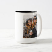 Onze Vriendschap, het zijn een miljoen kleine ding Tweekleurige Koffiemok (Voorkant rechts)